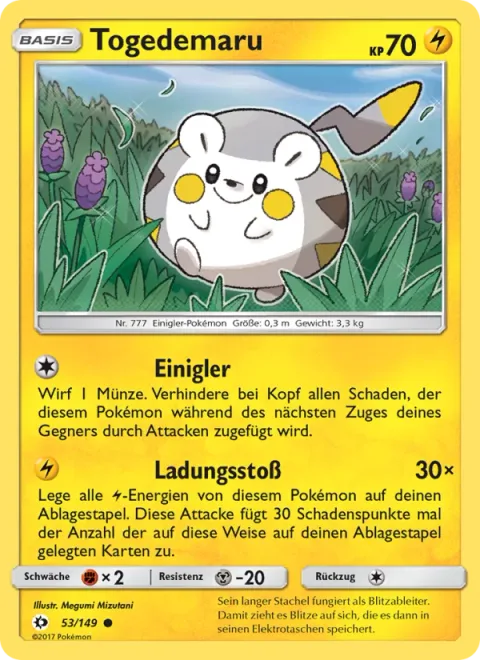 Togedemaru [Defense Curl | Discharge]