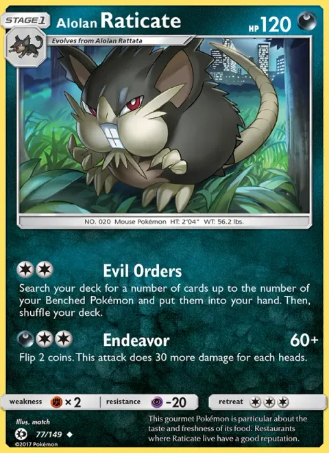 Alolan Raticate [Evil Orders | Endeavor]