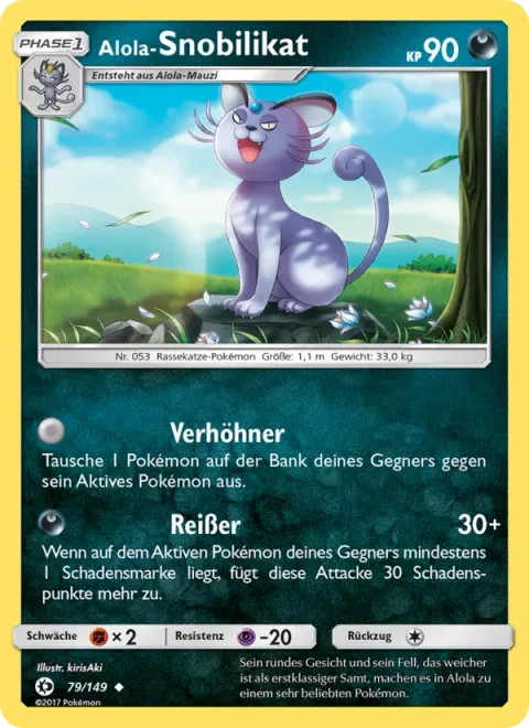 Alolan Persian [Taunt | Claw Rend]