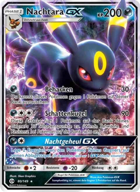 Umbreon GX [Strafe | Shadow Bullet | Dark Call GX]