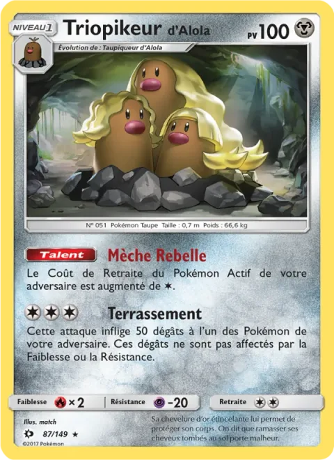 Alolan Dugtrio [Tangling Hair | Dig Under]