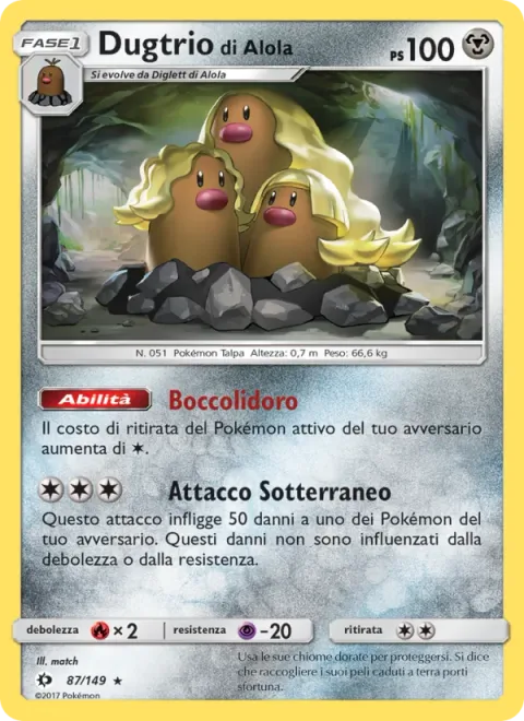 Alolan Dugtrio [Tangling Hair | Dig Under]
