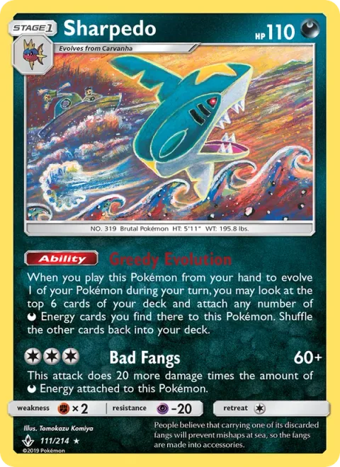 Sharpedo [Greedy Evolution | Bad Fangs]