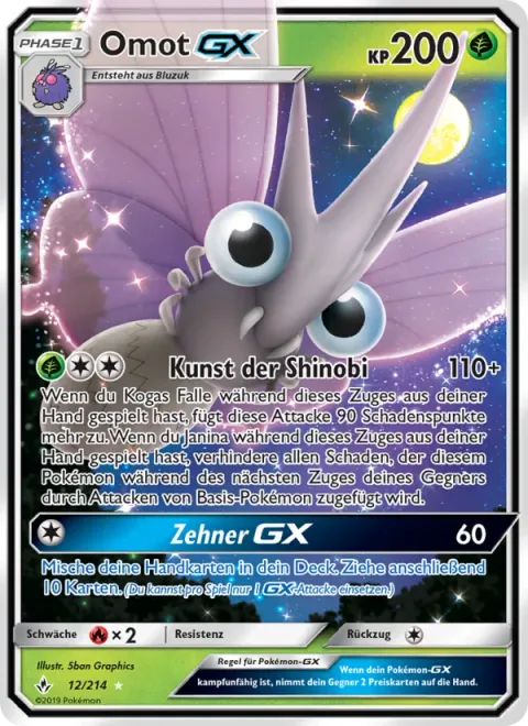 Venomoth GX [Shinobi Mastery | Ten-Card Return GX]