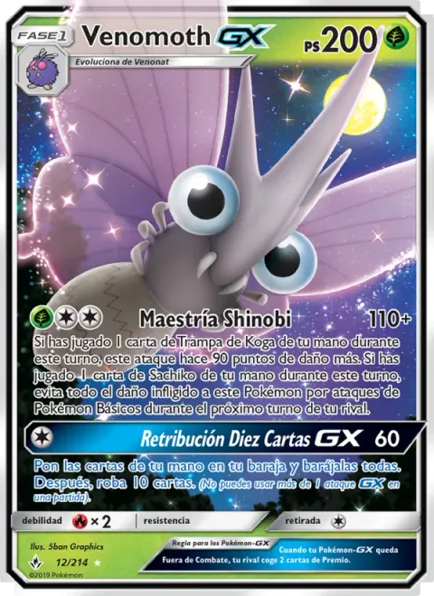 Venomoth GX [Shinobi Mastery | Ten-Card Return GX]