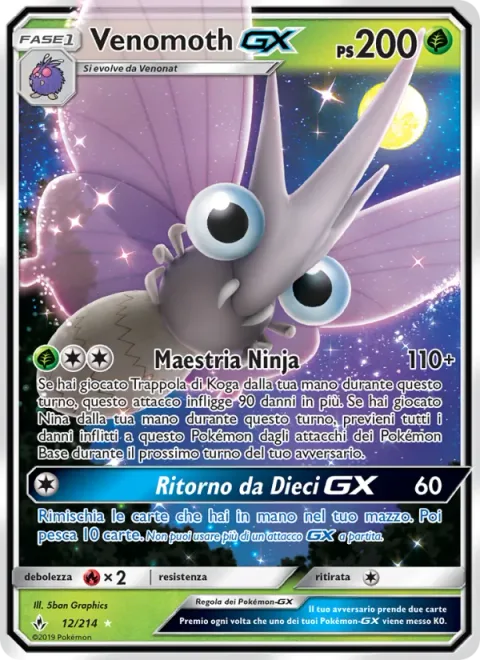 Venomoth GX [Shinobi Mastery | Ten-Card Return GX]