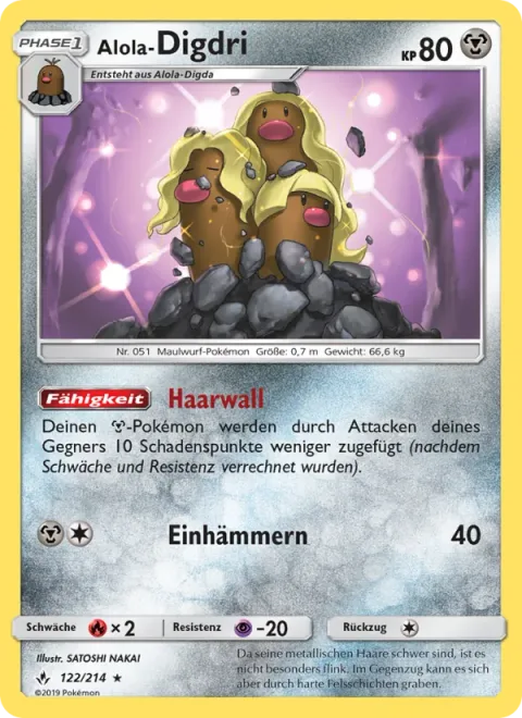 Alolan Dugtrio [Hair Wall | Hammer In]