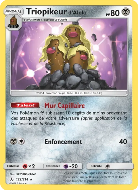 Alolan Dugtrio [Hair Wall | Hammer In]