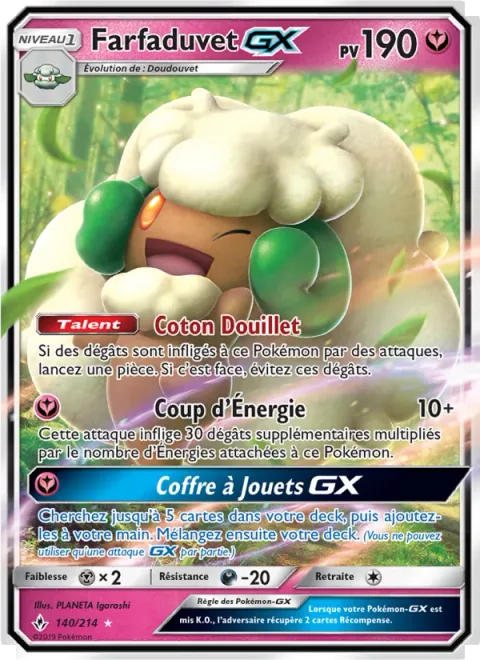 Whimsicott GX [Fluffy Cotton | Energy Blow | Toy Box GX]