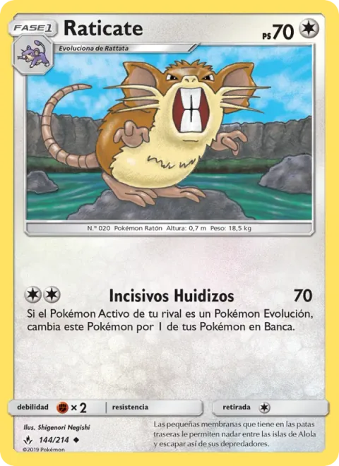 Raticate [Escaping Incisors]