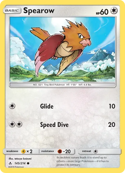 Spearow [Glide | Speed Dive]