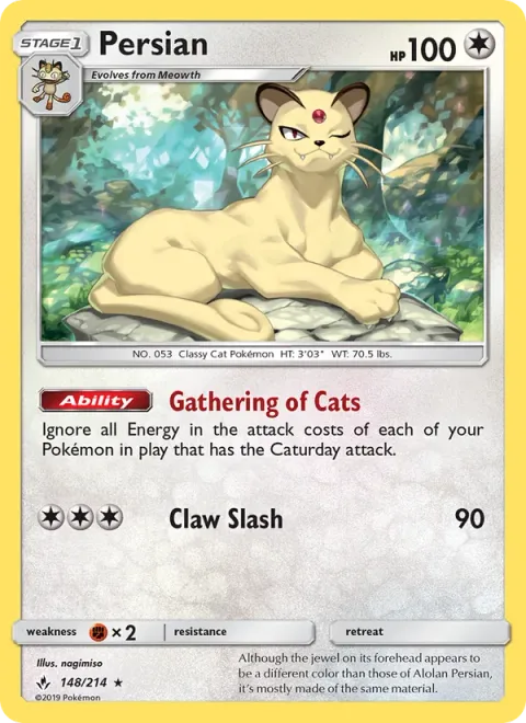 Persian [Gathering of Cats | Claw Slash]