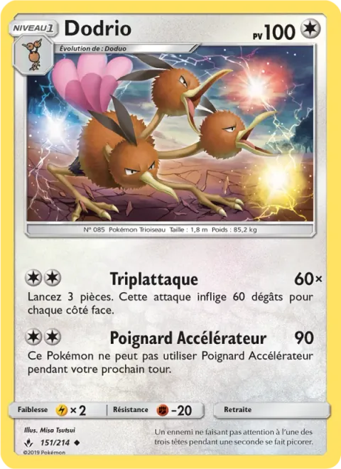 Dodrio [Tri Attack | Accelerating Stab]