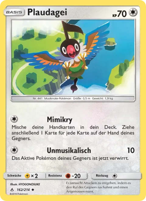 Chatot [Mimic | Tone-Deaf]