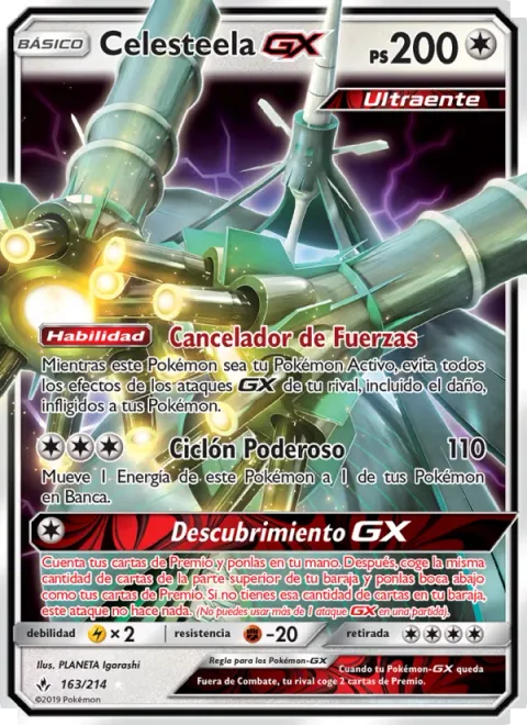 Celesteela GX [Force Canceler | Power Cyclone | Discovery GX]