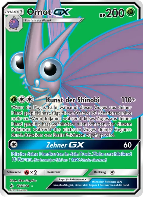Venomoth GX [Shinobi Mastery | Ten-Card Return GX]