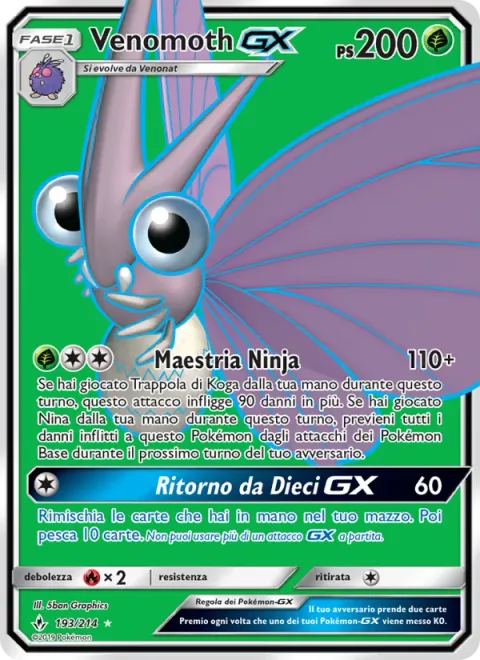 Venomoth GX [Shinobi Mastery | Ten-Card Return GX]