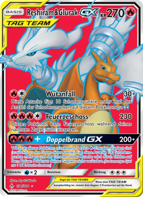 Reshiram & Charizard GX [Outrage | Flare Strike | Double Blaze GX]