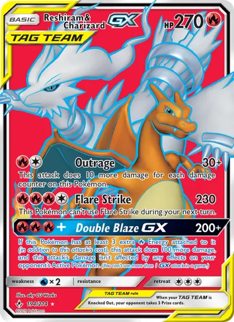 Reshiram & Charizard GX [Outrage | Flare Strike | Double Blaze GX]