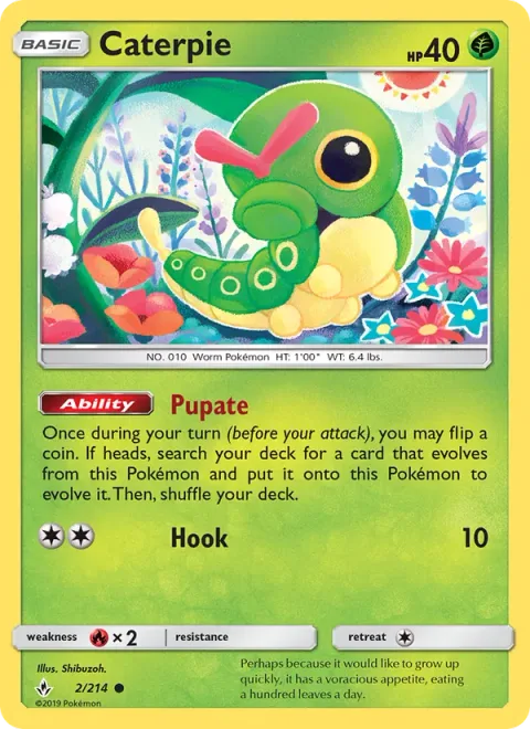 Caterpie [Pupate | Hook]