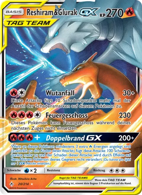 Reshiram & Charizard GX [Outrage | Flare Strike | Double Blaze GX]