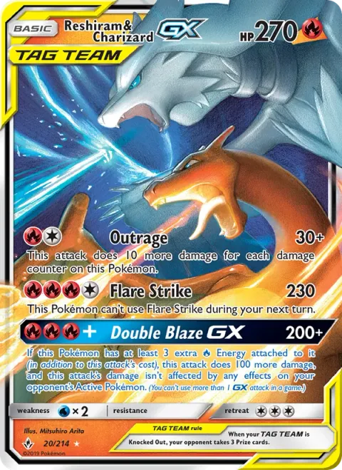 Reshiram & Charizard GX [Outrage | Flare Strike | Double Blaze GX]