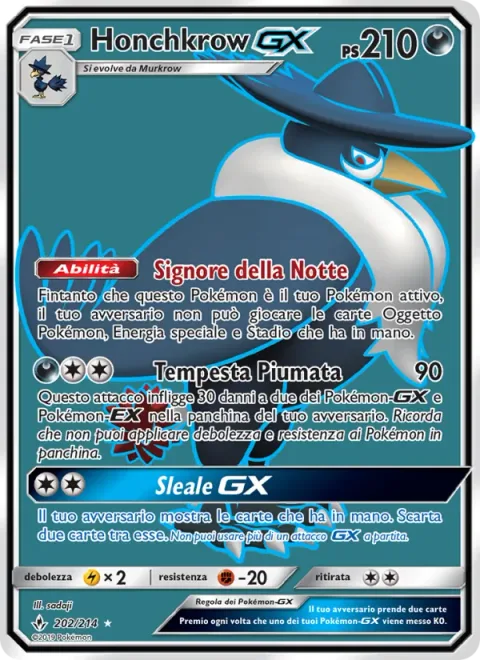 Honchkrow GX [Ruler of the Night | Feather Storm | Unfair GX]