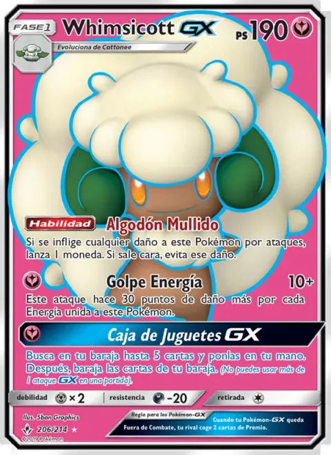 Whimsicott GX [Fluffy Cotton | Energy Blow | Toy Box GX]