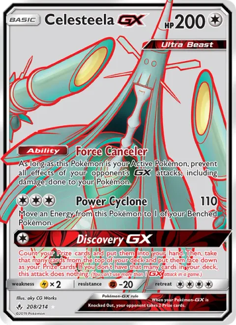 Celesteela GX [Force Canceler | Power Cyclone | Discovery GX]