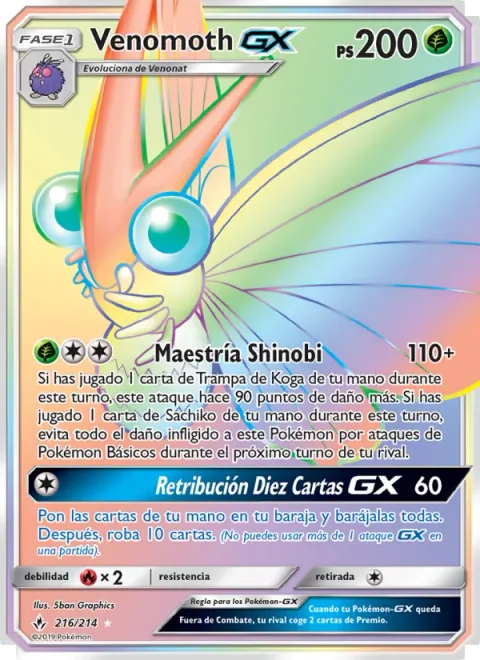 Venomoth GX [Shinobi Mastery | Ten-Card Return GX]