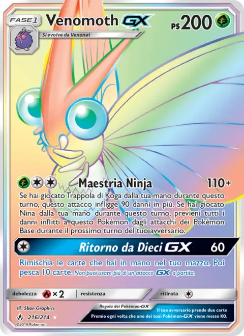 Venomoth GX [Shinobi Mastery | Ten-Card Return GX]