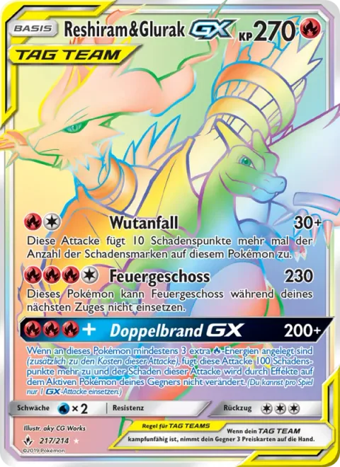 Reshiram & Charizard GX [Outrage | Flare Strike | Double Blaze GX]