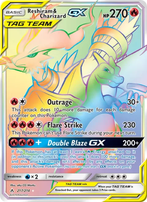 Reshiram & Charizard GX [Outrage | Flare Strike | Double Blaze GX]
