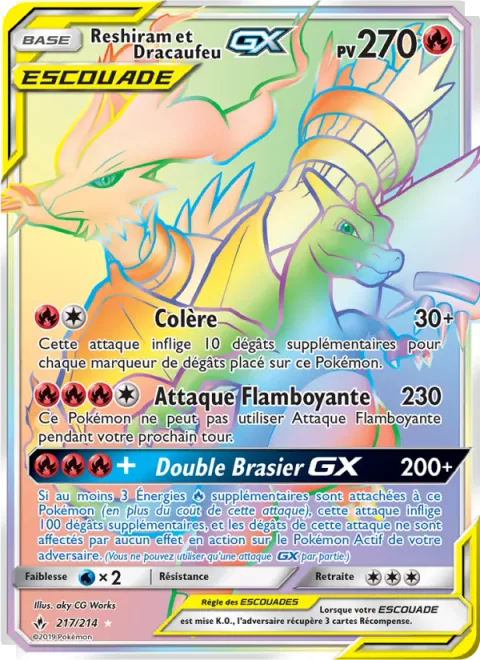 Reshiram & Charizard GX [Outrage | Flare Strike | Double Blaze GX]