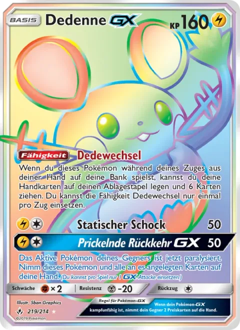Dedenne GX [Dedechange | Static Shock | Tingly Return GX]