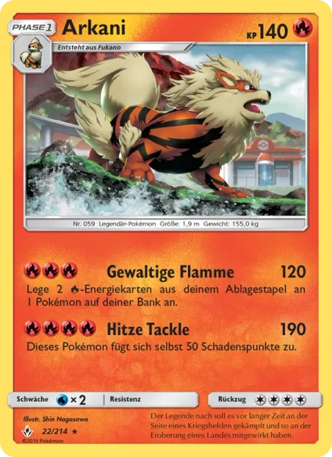 Arcanine [Grand Flame | Heat Tackle]