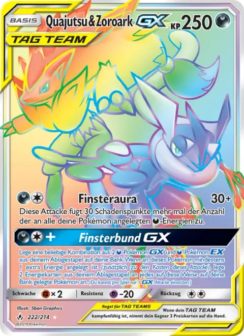 Greninja & Zoroark GX [Dark Pulse | Dark Union GX]