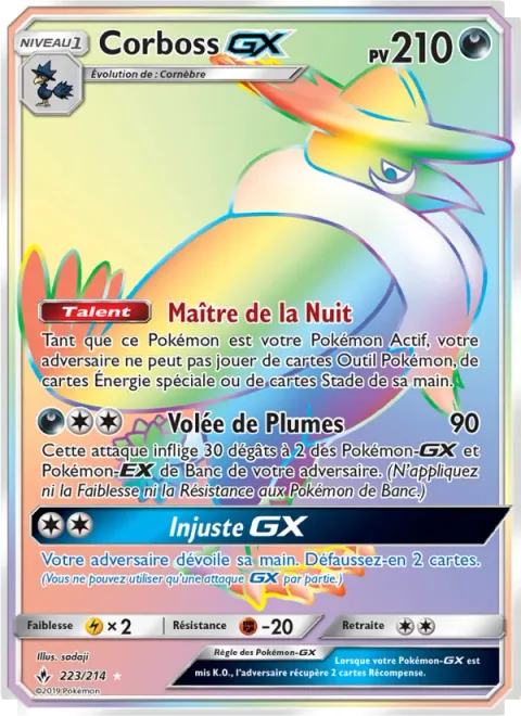 Honchkrow GX [Ruler of the Night | Feather Storm | Unfair GX]