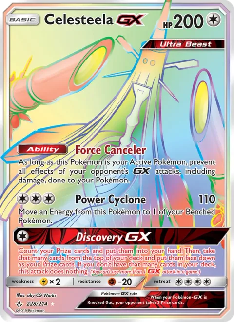 Celesteela GX [Force Canceler | Power Cyclone | Discovery GX]