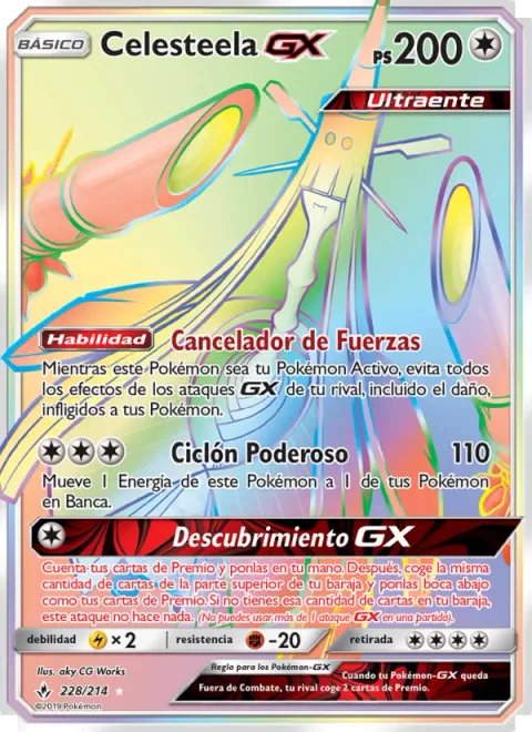 Celesteela GX [Force Canceler | Power Cyclone | Discovery GX]