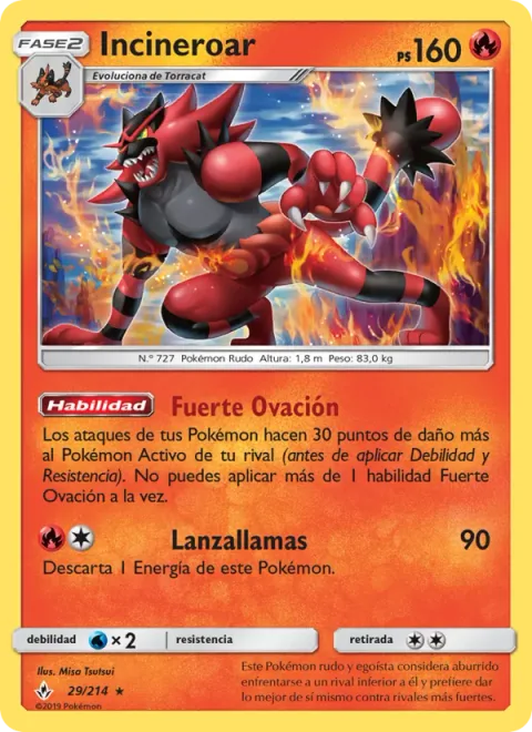 Incineroar [Strong Cheer | Flamethrower]