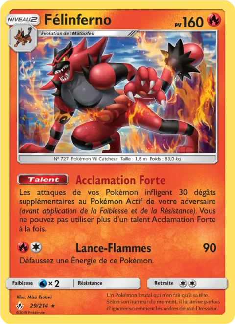 Incineroar [Strong Cheer | Flamethrower]