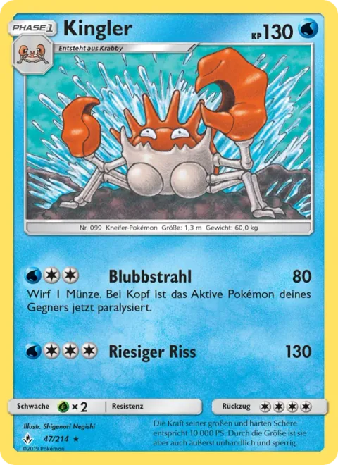 Kingler [Bubble Beam | Massive Rend]