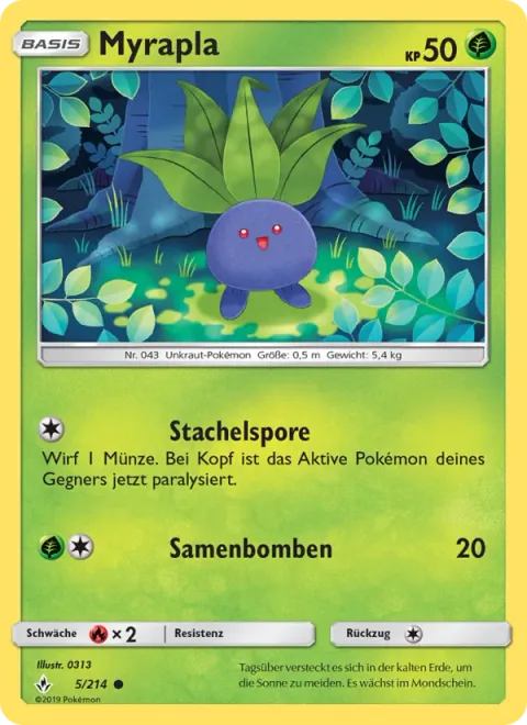 Oddish [Stun Spore | Seed Bomb]
