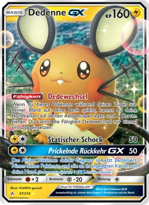 Dedenne GX [Dedechange | Static Shock | Tingly Return GX]