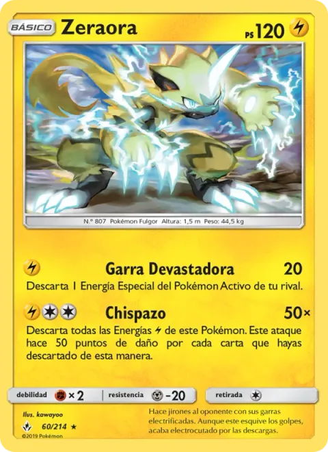 Zeraora [Crushing Claw | Discharge]