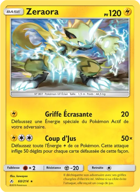 Zeraora [Crushing Claw | Discharge]