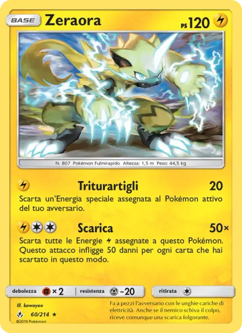 Zeraora [Crushing Claw | Discharge]