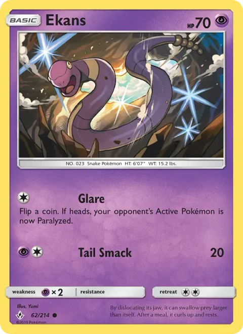 Ekans [Glare | Tail Smack]