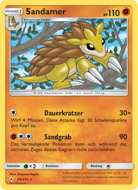 Sandslash [Continuous Scratch | Sand Tomb]